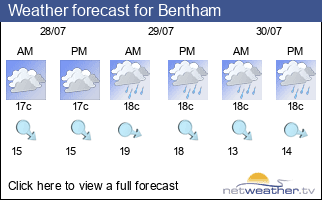 Weather forecast for Bentham