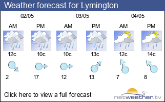 Weather forecast for Lymington