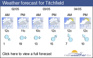 Weather forecast for Titchfield