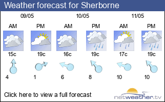 Weather forecast for Sherborne