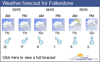 Weather forecast for Folkestone