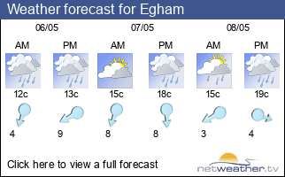 Weather forecast for Egham