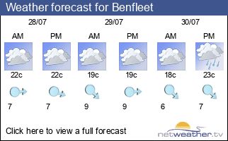 Weather forecast for Benfleet