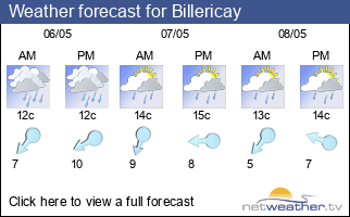 Weather forecast for Billericay