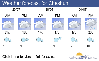 Weather forecast for Cheshunt