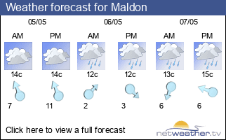 Weather forecast for Maldon