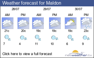 Weather forecast for Maldon