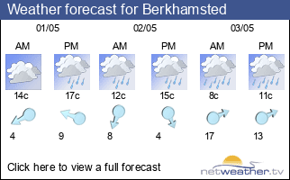 Weather forecast for Berkhamsted