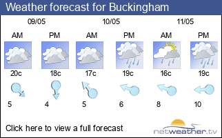Weather forecast for Buckingham