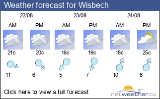 Weather forecast for Wisbech