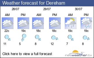 Weather forecast for Dereham