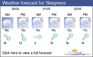 Weather forecast for Skegness