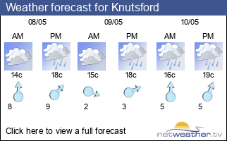 Weather forecast for Knutsford