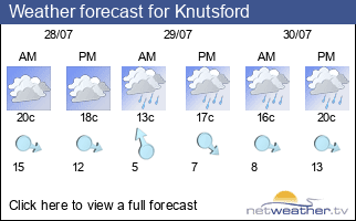 Weather forecast for Knutsford