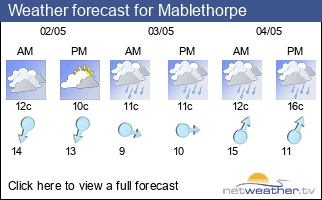 Weather forecast for Mablethorpe
