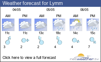 Weather forecast for Lymm