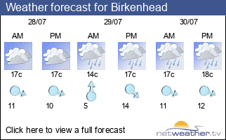 Weather forecast for Birkenhead