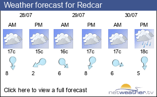 Weather forecast for Redcar