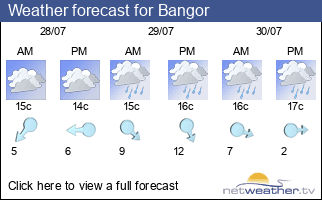 Weather forecast for Bangor