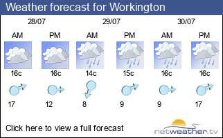 Weather forecast for Workington