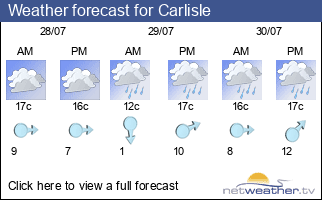 Weather forecast for Carlisle