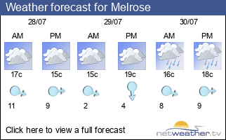 Weather forecast for Melrose