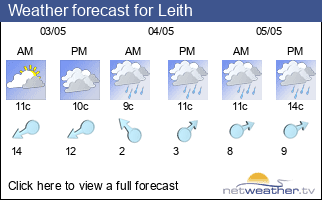 Weather forecast for Leith
