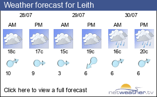 Weather forecast for Leith