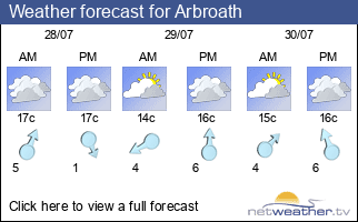 Weather forecast for Arbroath