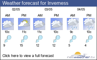 Weather forecast for Inverness