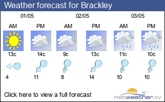 Weather forecast for Brackley